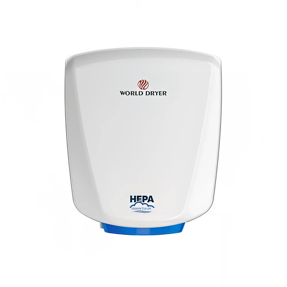World Dryer HEPA Filtered VERDEdri Aluminum White Q-974A2